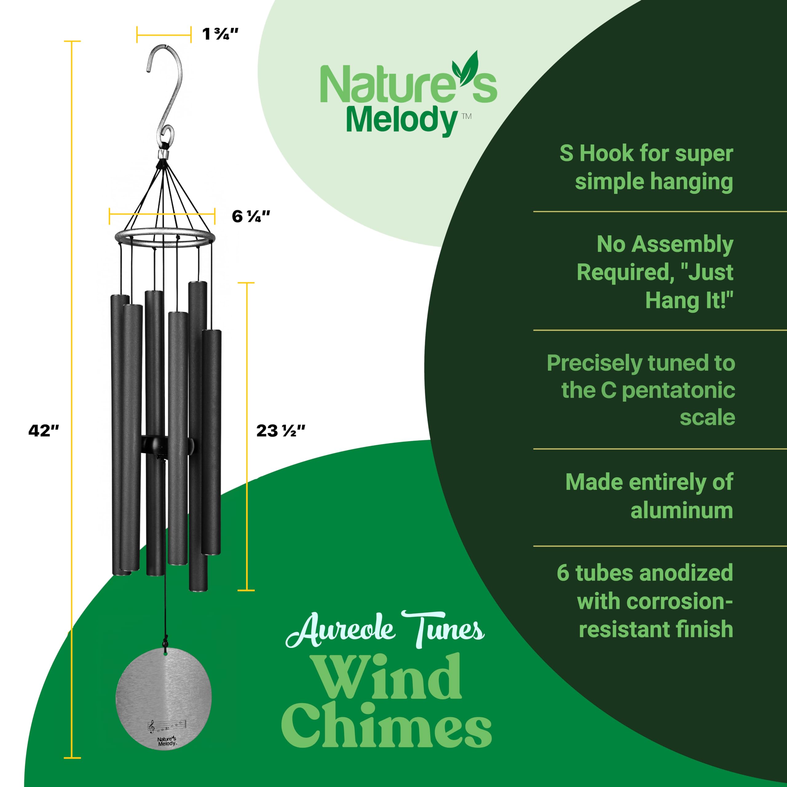 Amazon.com : Nature's Melody Aureole Tunes Wind Chimes
